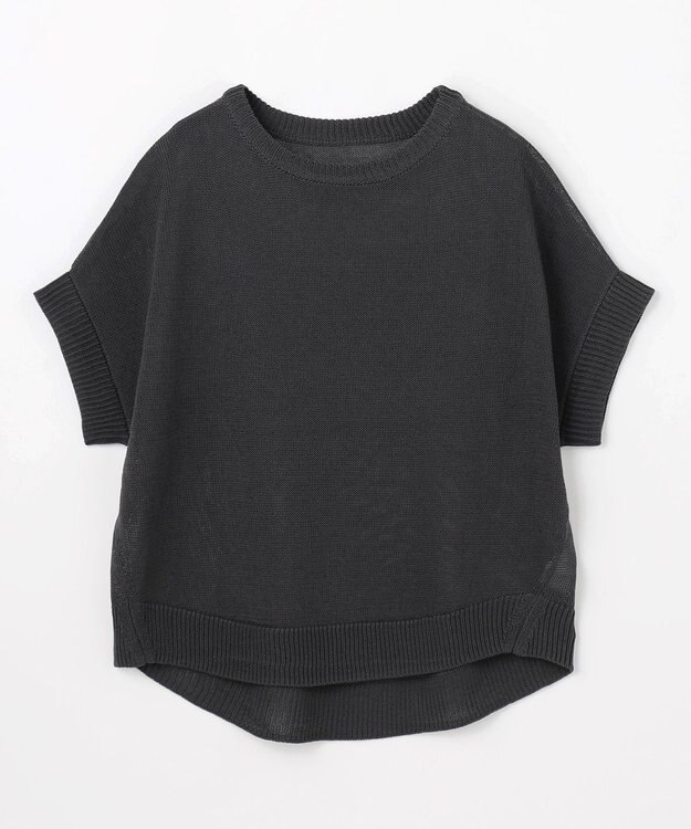 ANY ラミータッチオーバーニット スレート