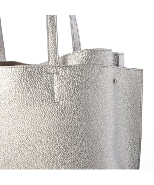 UNBILLION カシュカシュ cachecache / A4セパレートパーテーショントート シルバー