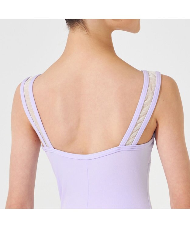 Chacott ノースリーブレオタード ラベンダー