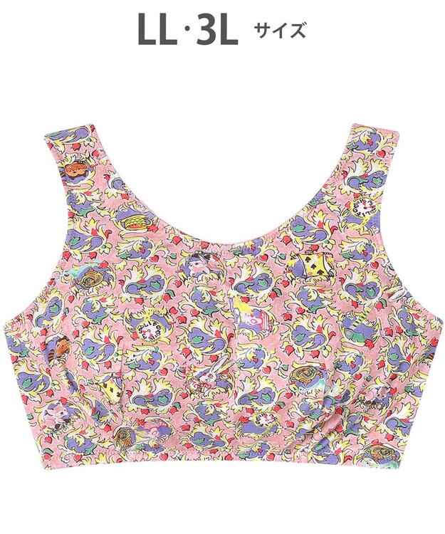 tsumori chisato SLEEP ツモリチサト ナイトアップブラ ベア天竺素材(身生地) 3Lまで対応 大きいサイズ ノンワイヤー ナイトブラ レディース UBX563 /ワコール ピンク