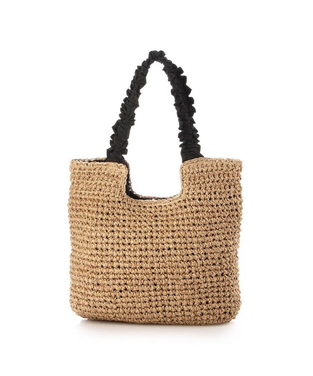 UNBILLION カシュカシュ cachecache / フリルハンドルクロッシェトート ブラック