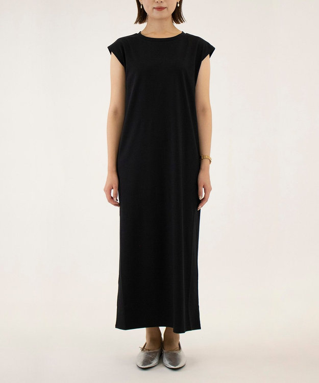 KASHIYAMA ハイゲージジャージーワンピース 黒