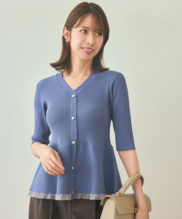 シアーフリルペプラム ニット / ANY SIS | ファッション通販 【公式