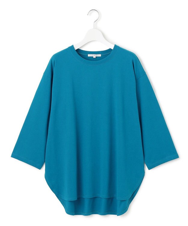 23区 L 【SLOW/一部店舗限定】MVSコットン チュニック シンプルTEE ダルブルー系