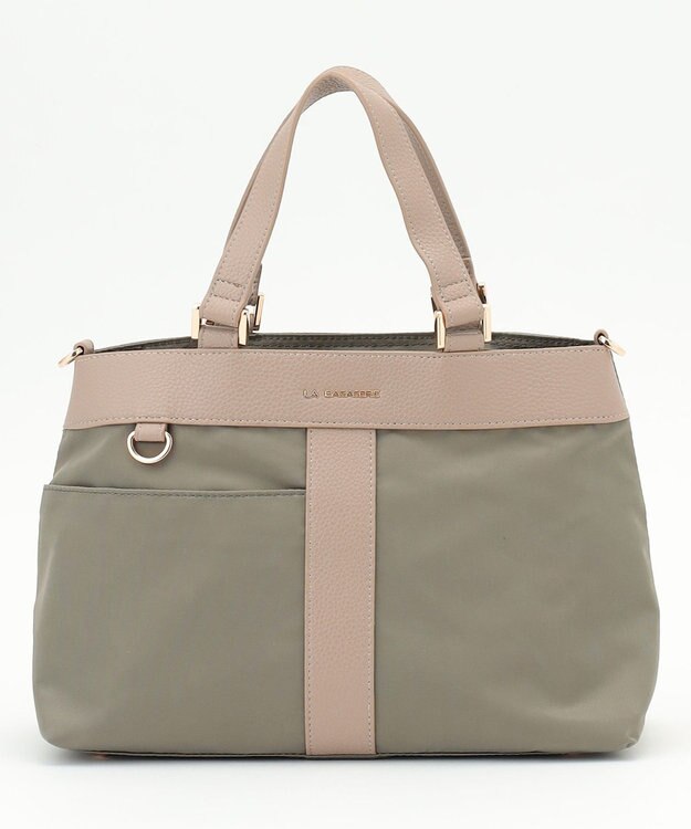 LA BAGAGERIE コンビ2WAYトートバッグ Sサイズ グレー