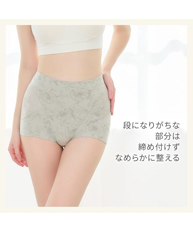 BRADELIS New York 【Yukine inc. 】ゆきねえ365綿混モアらくすっぽりショーツ24 ブラデリス 補正下着 シアーグレージュ