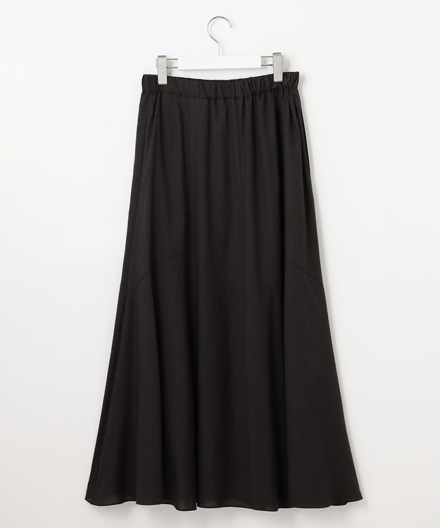 23区 【SLOW/一部店舗限定】テンセルコットンジョーゼット フレア スカート グレー系