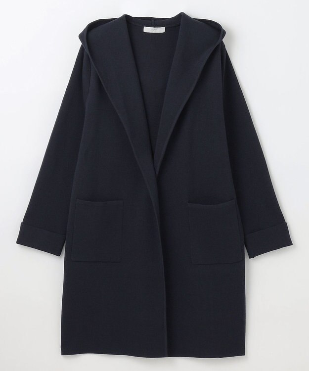 ANY 【洗濯機可】フーディーコーディガン ネイビー