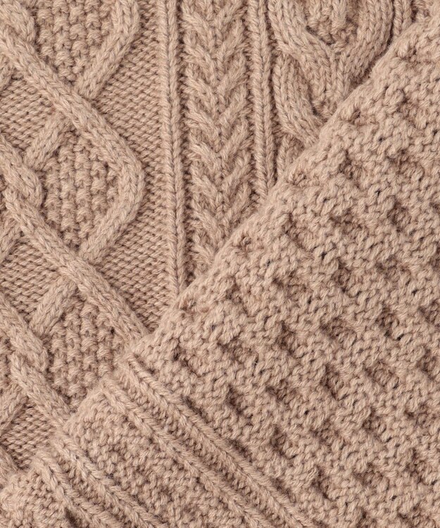 J.PRESS YORK STREET 【UNISEX】アランケーブルニット ベージュ系