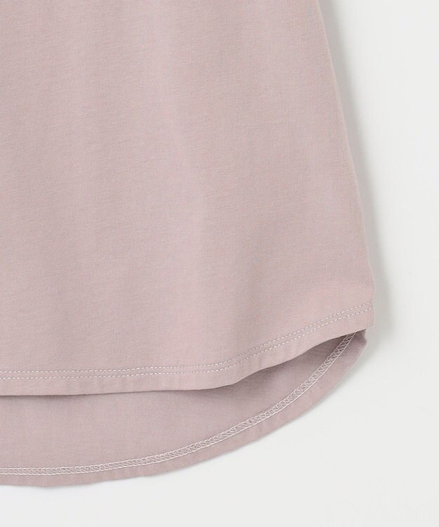 ANY SIS 【汗ジミ防止・UVケア】アーモンドスリーブ カットソー ローズグレー