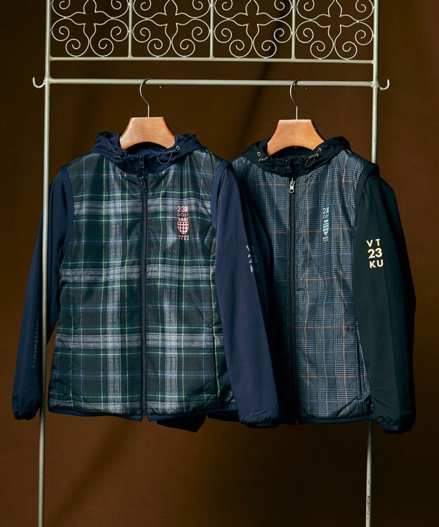 23区GOLF 【WOMEN】マルチウェイ ブルゾン＆リバーシブルベスト セットアイテム　気温の変化に対応 ネイビー系