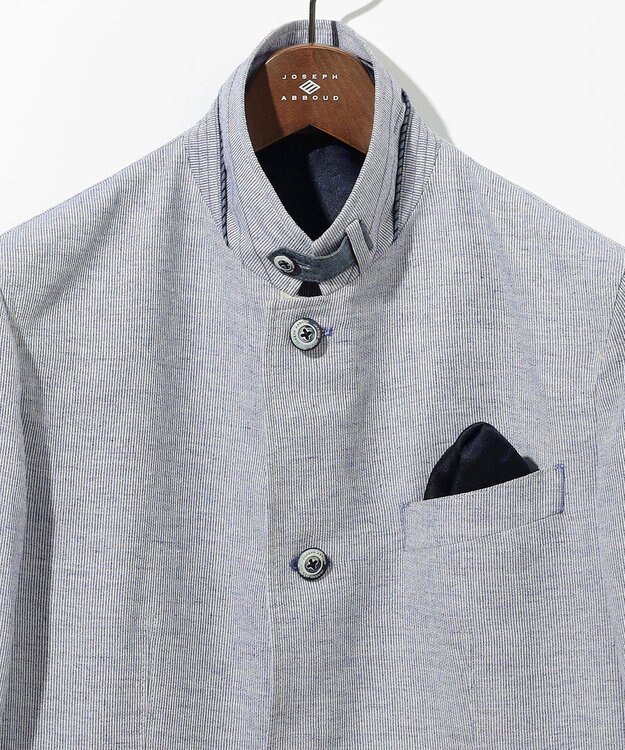 JOSEPH ABBOUD 【JAPANファブリック/清涼/軽量】 クールコードレーン ブルゾン パープル系