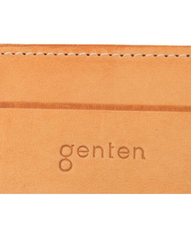 genten カットワーク パスケース ヌメベージュ