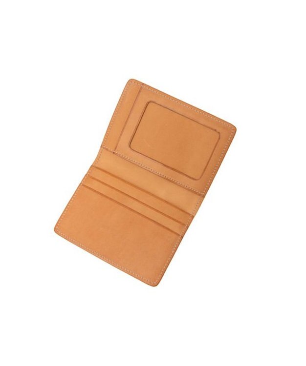 genten カットワーク パスケース ヌメベージュ