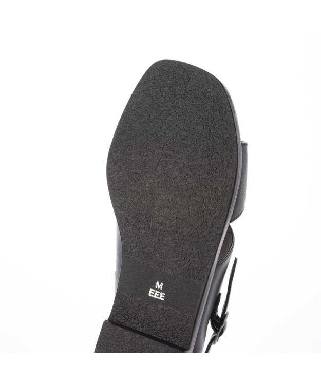 ing <ing>【WEB限定】【３E】ダブルベルトサンダル ブラックカタオシ