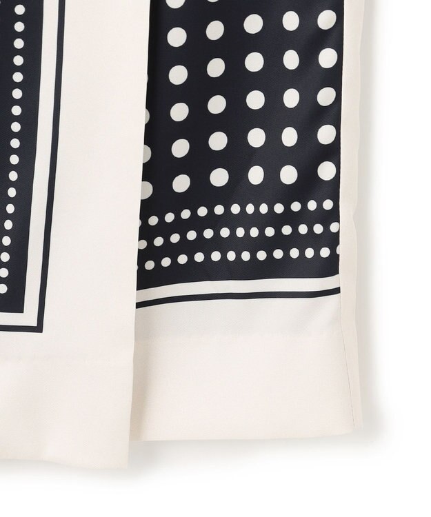 BEIGE， GADE / モノトーンドット柄ラップ風スカート Navy Mix