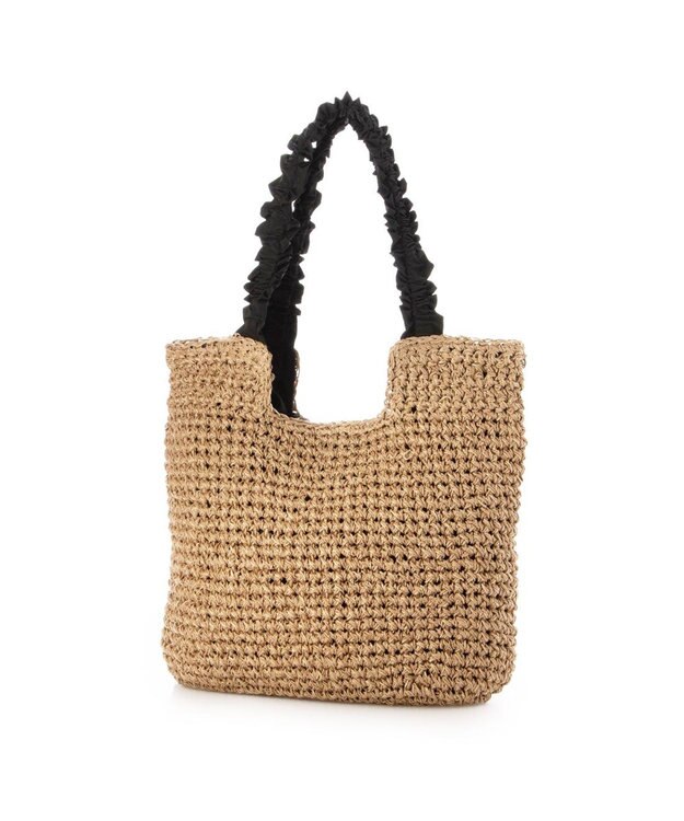 UNBILLION カシュカシュ cachecache / フリルハンドルクロッシェトート ブラック