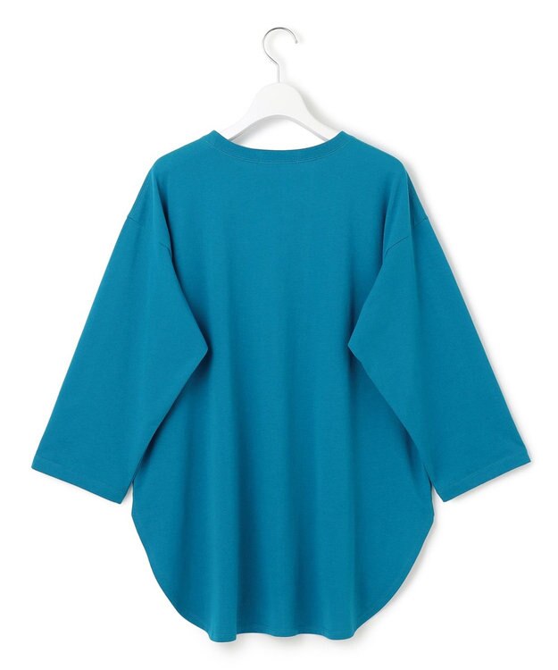 23区 L 【SLOW/一部店舗限定】MVSコットン チュニック シンプルTEE ダルブルー系