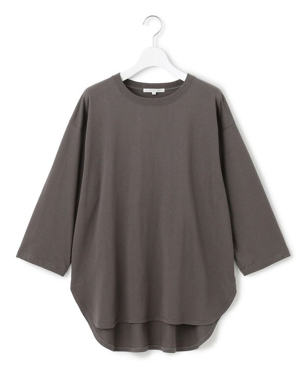 23区 L 【SLOW/一部店舗限定】MVSコットン チュニック シンプルTEE グレー系