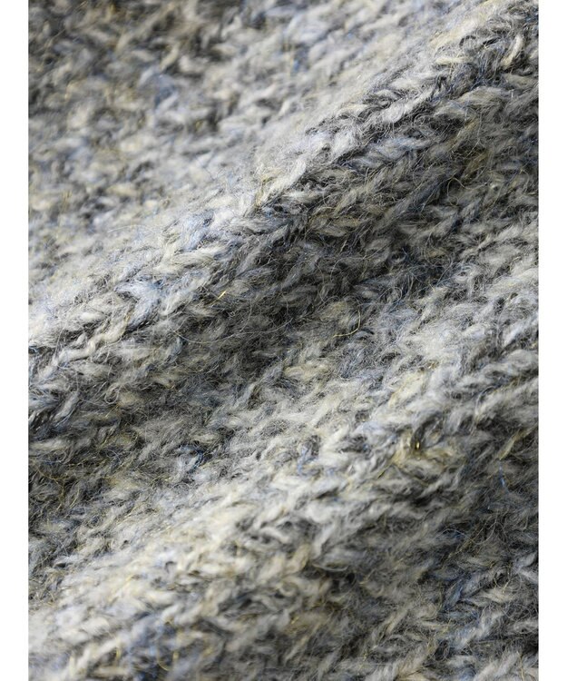 Green Parks ふわふわＭｉｘニットプルオーバー Black