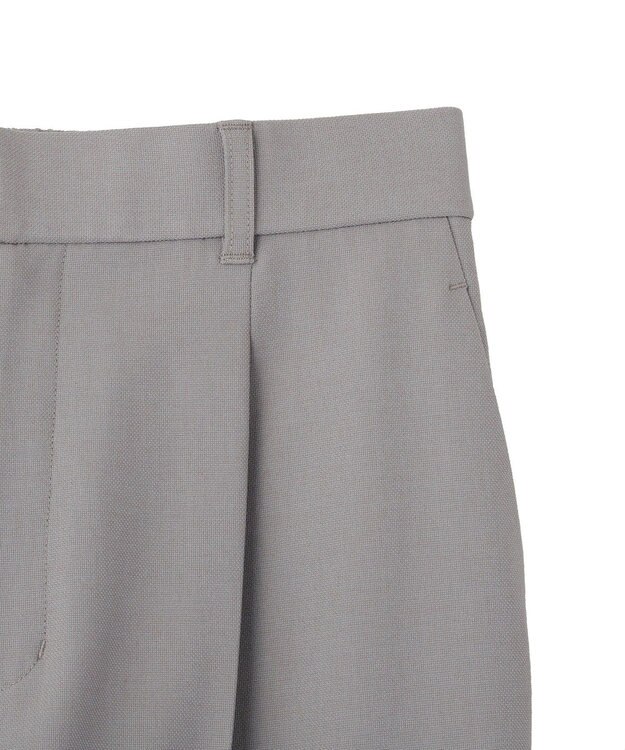 Green Parks きれシルストレートワイドパンツ Gray