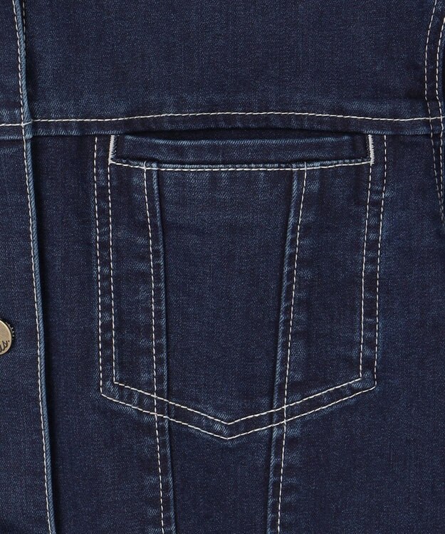 ANY SIS 【洗える】ストレッチライトデニム ジャケット インディゴ