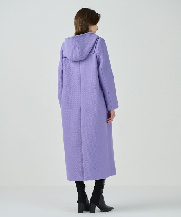 GRACE CONTINENTAL ロングダッフルコート パープル