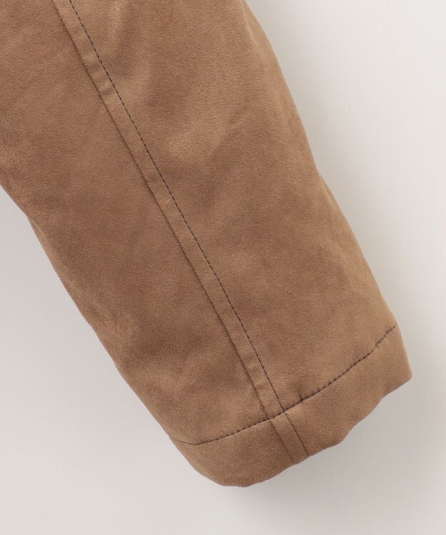 JOSEPH ABBOUD 【キルトレスダウン】ナチュラルダイスウェード ダウンコート キャメル系