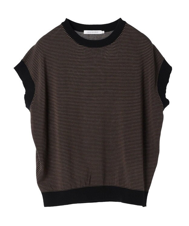 AMERICAN HOLIC フレンチスリーブニットプルオーバー Border