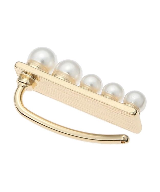 Green Parks ｅｖｅｒｙ　ｗａｌｋ．パール×アクリルイヤカフクリップ Gold