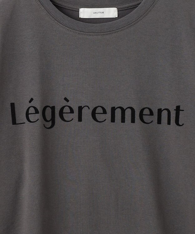 ANY L アソートロゴ長袖Ｔシャツ チャコール