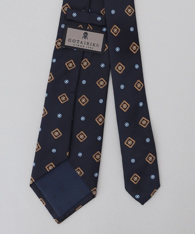 GOTAIRIKU 【日本製】西陣ネクタイ_小紋柄 ネイビー系4