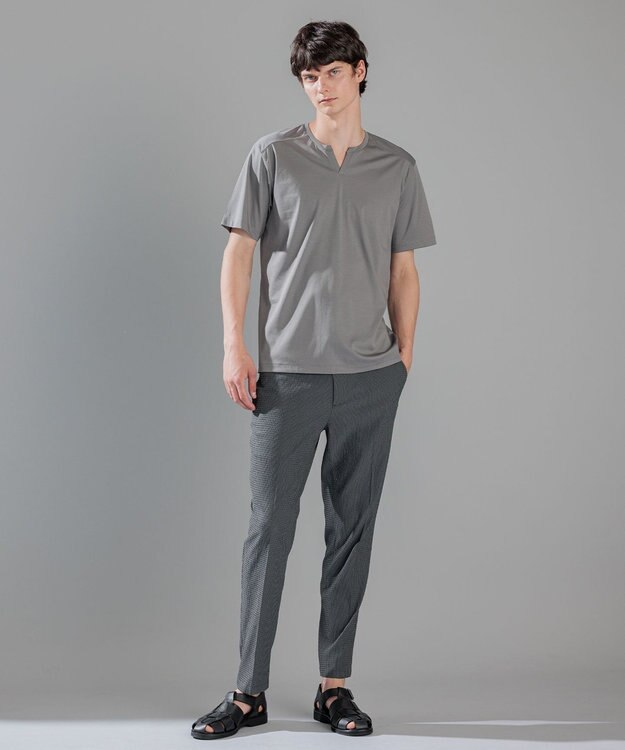 JOSEPH HOMME 【WEB&一部店舗限定】<WEB限定カラーあり>コットンソフィア 　キーネックTシャツ 【WEB限定カラー】グレー系