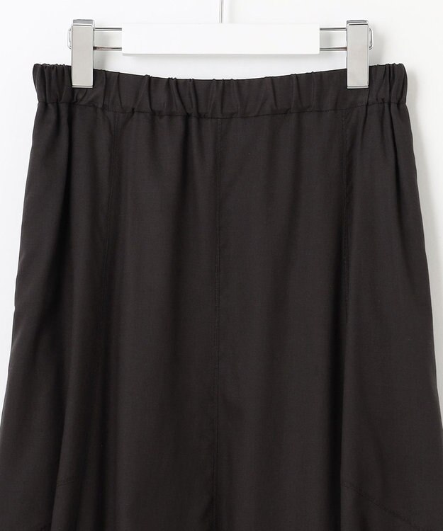 23区 【SLOW/一部店舗限定】テンセルコットンジョーゼット フレア スカート グレー系