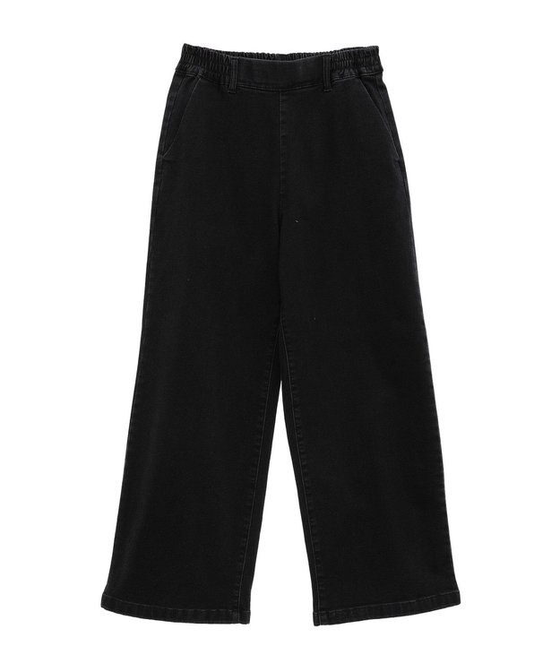 CRAFT STANDARD BOUTIQUE 裏起毛デニムワイドパンツ Black