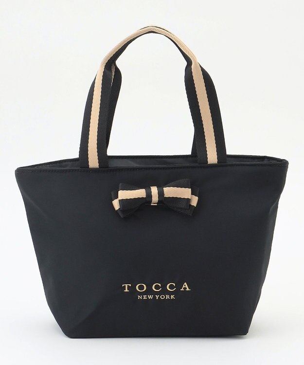 TOCCA 【WEB限定】BICOLOR RIBBON COOLERBAG クーラーバッグ ブラック系