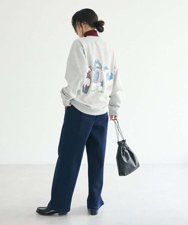 CRAFT STANDARD BOUTIQUE 裏起毛デニムワイドパンツ Indigo