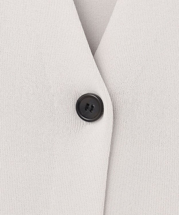 ANY L ロングニットジレ オイスター