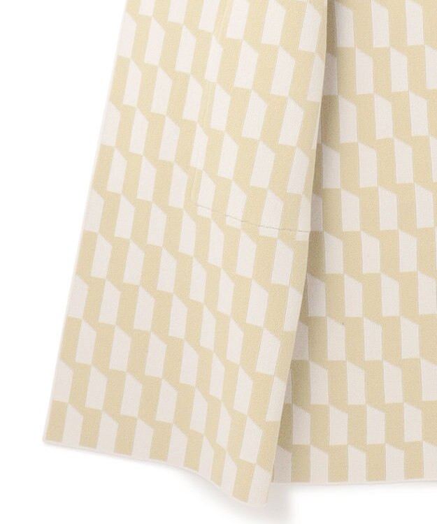 JOSEPH アルコーブ　インターシャ　ニットコート Pale Olive/Ivory