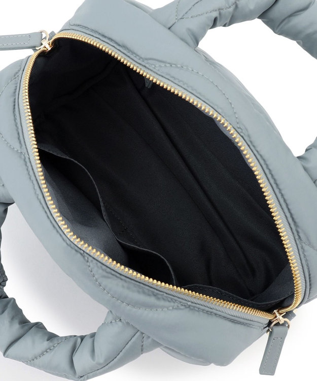 23区 キルティング ボストン バッグ サックスブルー系