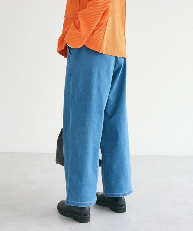 CRAFT STANDARD BOUTIQUE 裏起毛デニムワイドパンツ Blue