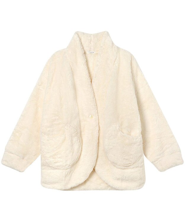 tsumori chisato SLEEP ツモリチサト ローブ フリ－ス素材(本体) あったか 長袖 ルームウェア レディース URW430 /ワコール アイボリー