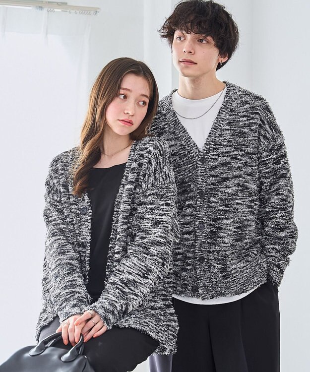 WEGO ツイストブークレカーディガン ブラックその他