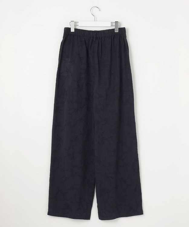 23区 【Indian Factory】フラワーエンブロイダリー ワイドパンツ ネイビー系