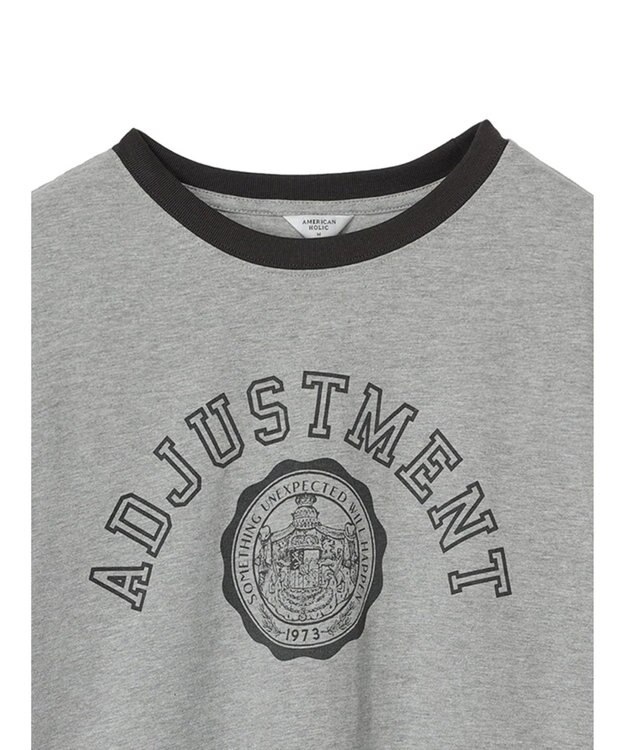 AMERICAN HOLIC リンガーロゴプルオーバー2 Gray Mixture