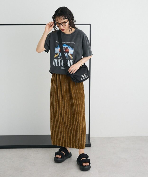 CRAFT STANDARD BOUTIQUE 撥水ロゴプリントショルダー Black