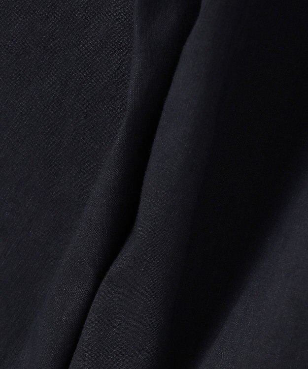 23区 【洗える】リネンヴィスコースストレッチ マリンパンツ ネイビー系