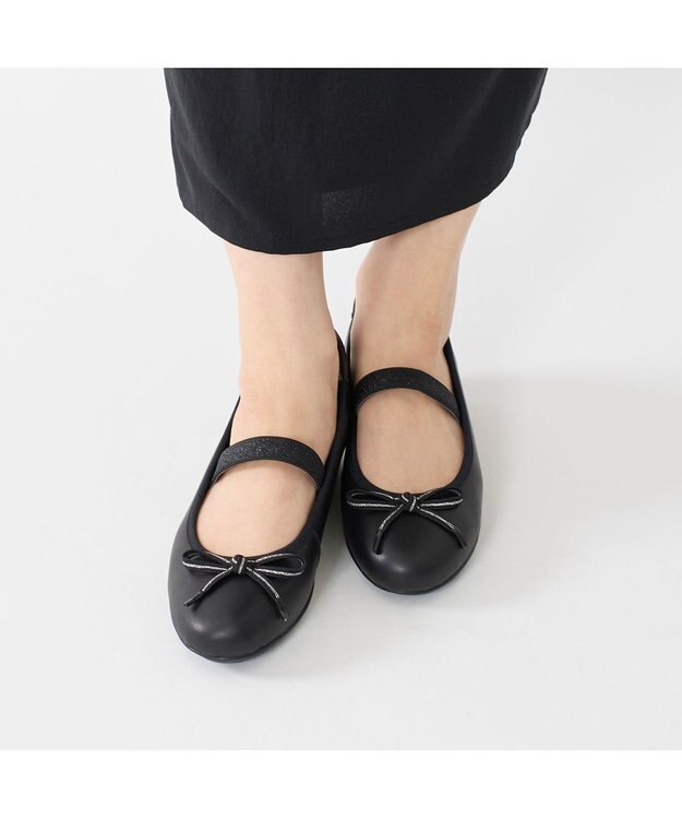 Riz raffinee <Riz raffinee>【3E】バレエスニーカー ブラック