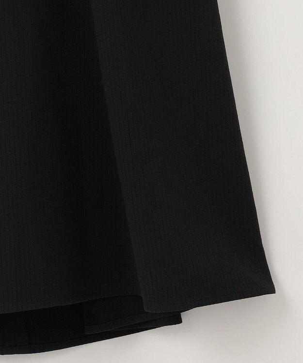 組曲 【肩ひも調整可】ドビーピケ キャミワンピース ブラック系