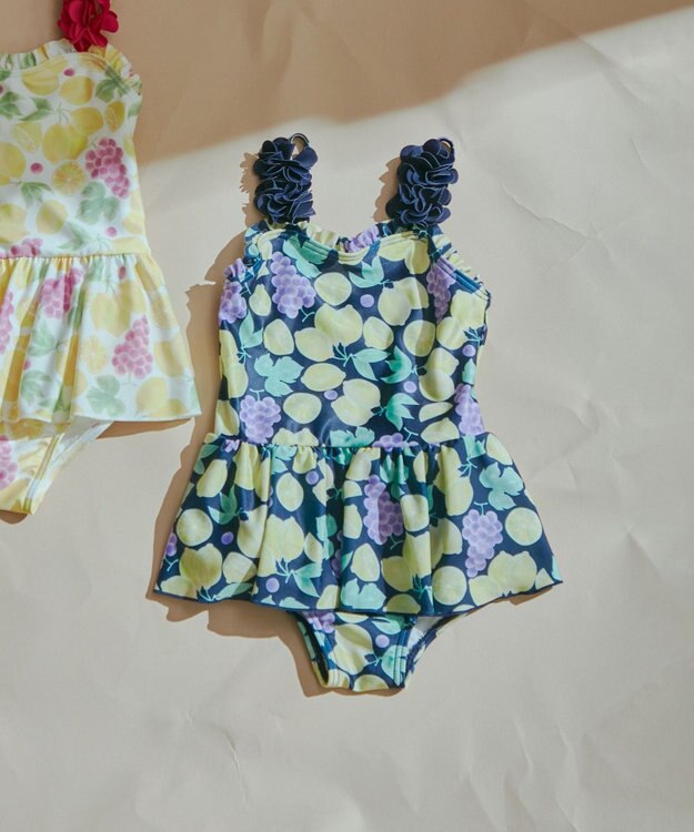 ANY KIDS フルーツプリント ワンピース水着
